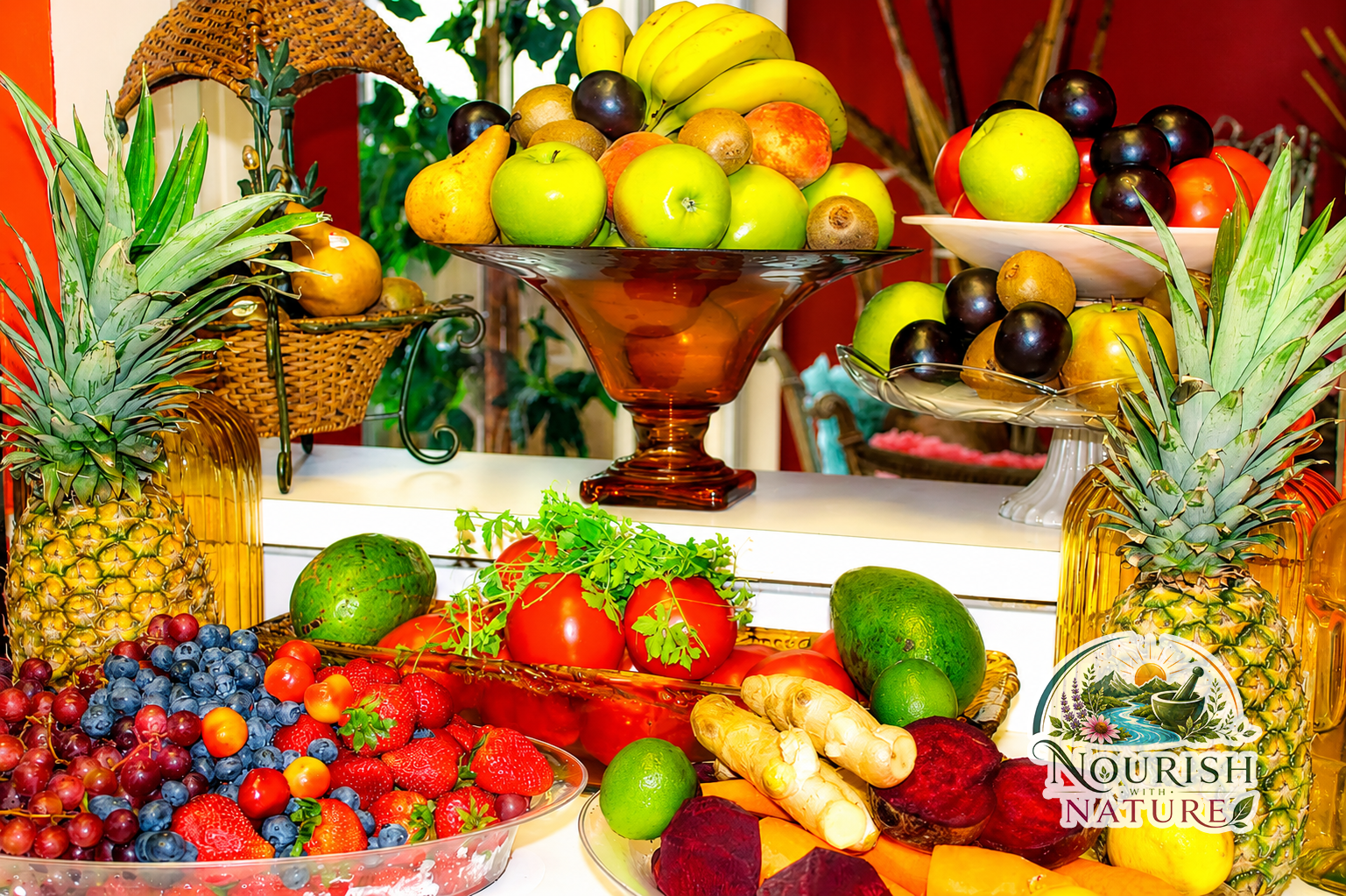 Beautiful fruits display