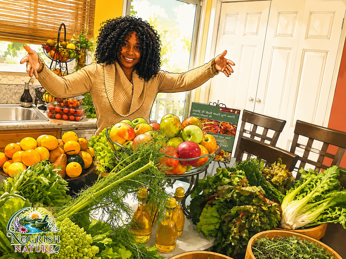 Angeline welcoming you to Nourish with Nature