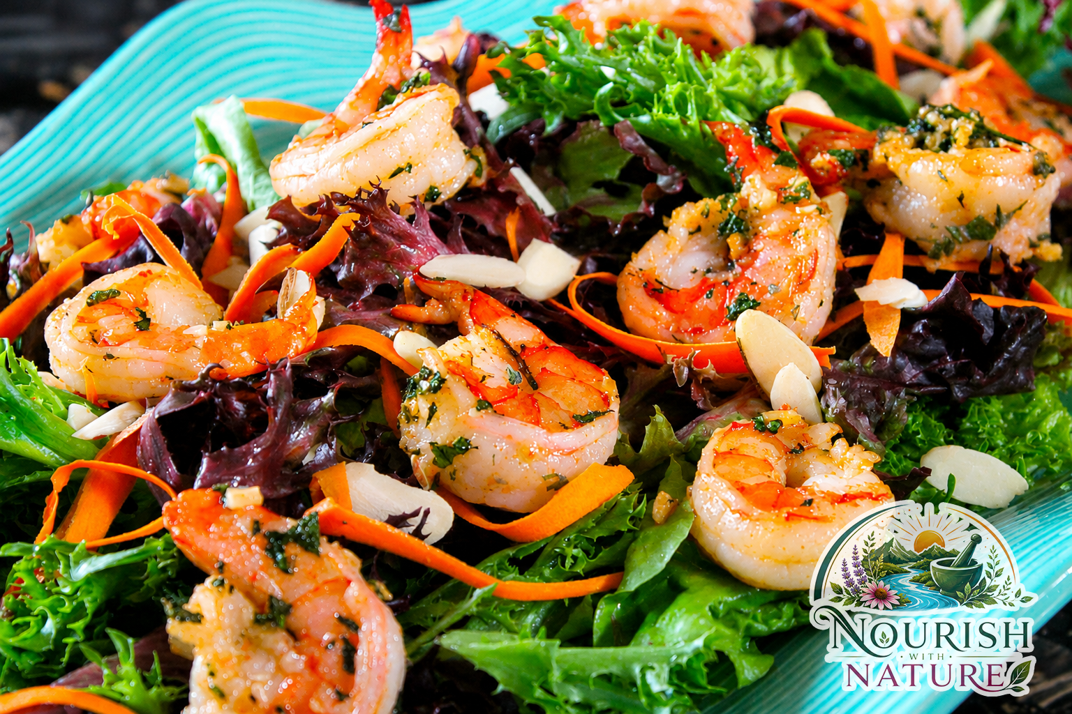 Fresh herb shrimp salad